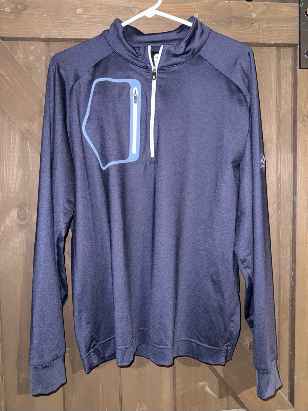 FootJoy Navy Blue 1/4 Zip Men's Golf Pullover Size L